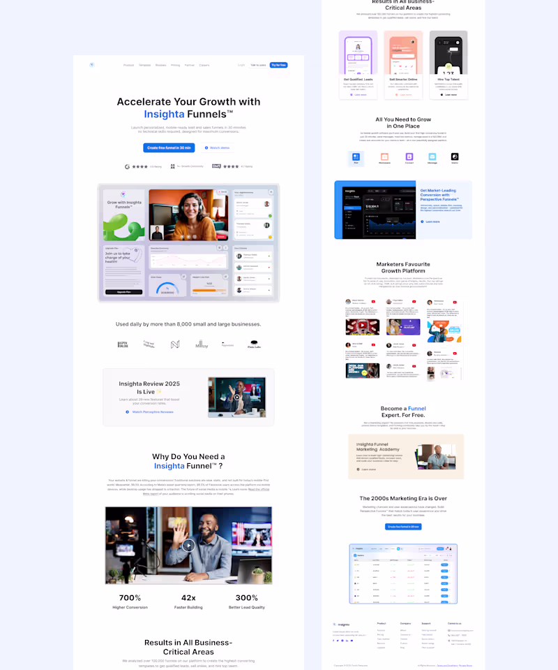 Cover image for Kicking off the year with my first landing page design,Clear...