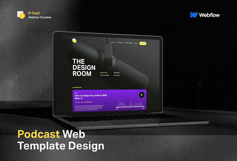 Cover image for P-cast - Webflow Template