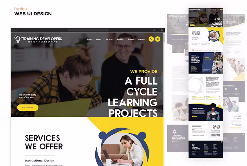 Cover image for UI Web Design Portfolio