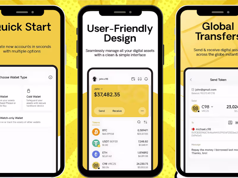 Cover image for ui ux designer for crypto wallet app and telegram mini app