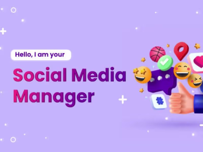 Cover image for I will be your social media manager