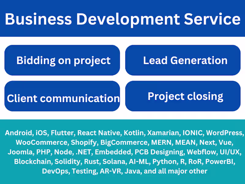 Cover image for Business Development - Lead Generation
