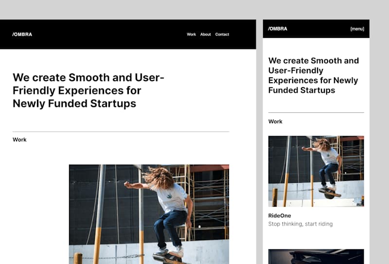Cover image for Ombra — Portfolio Template | Framer Template