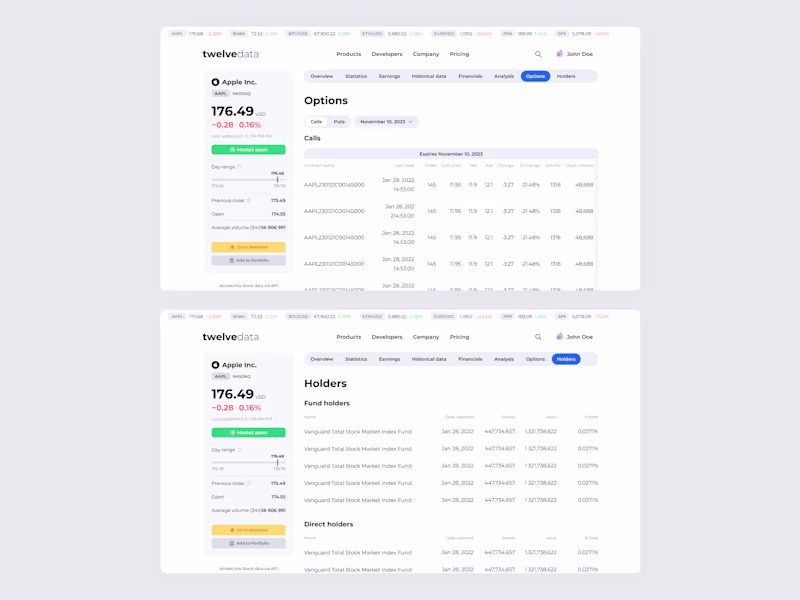 Cover image for A few more data-rich screens from the latest project. I’m ha...