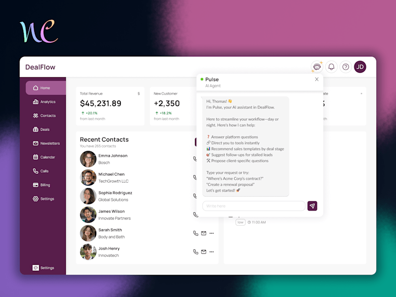 Cover image for AI Assistant Design for Pulse CRM