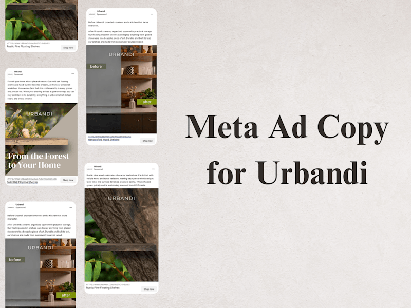 Cover image for Artisanal Meta Ad Copy for Urbandi