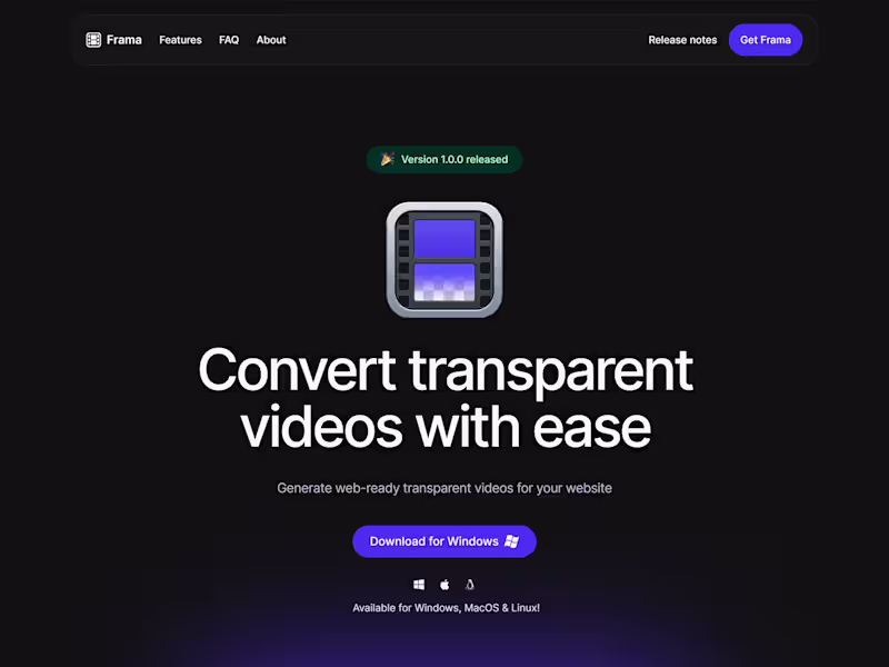 Cover image for Say hello to Frama, a free cross-platform desktop applicatio...
