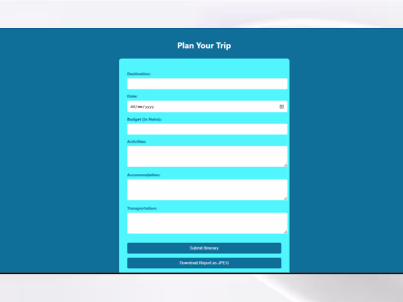 Cover image for Travel Planner Website Development for HRM Travels