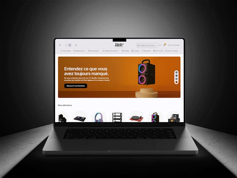 Cover image for Vinyle & HiFi Vintage E-commerce Redesign