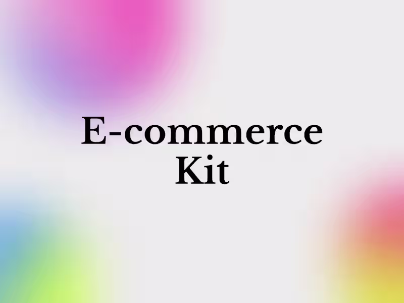 Cover image for E-commerce Kit