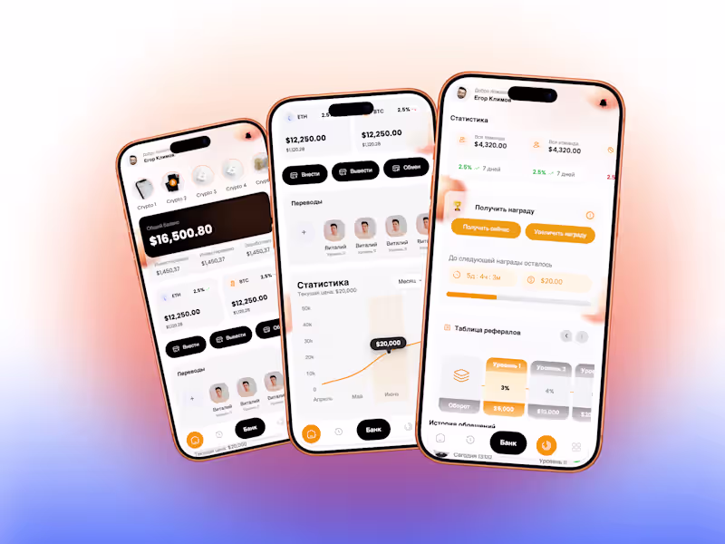 Cover image for Crypto Bank UI Kit Design