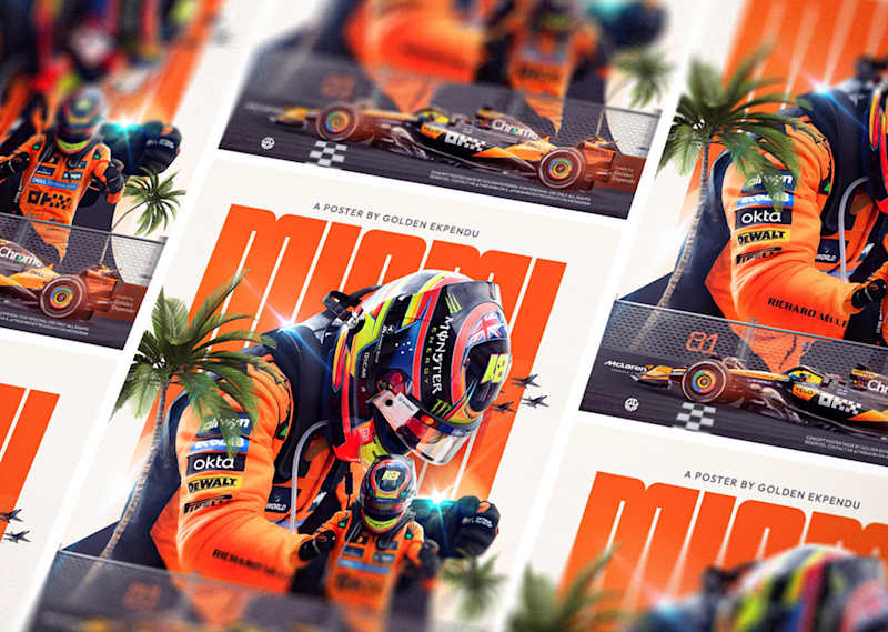 Cover image for Oscar Piastri Dominates! | Miami F1 GP Poster Design