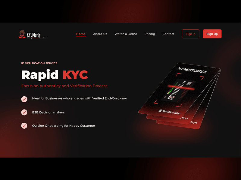 Cover image for KYC Monk Case Study