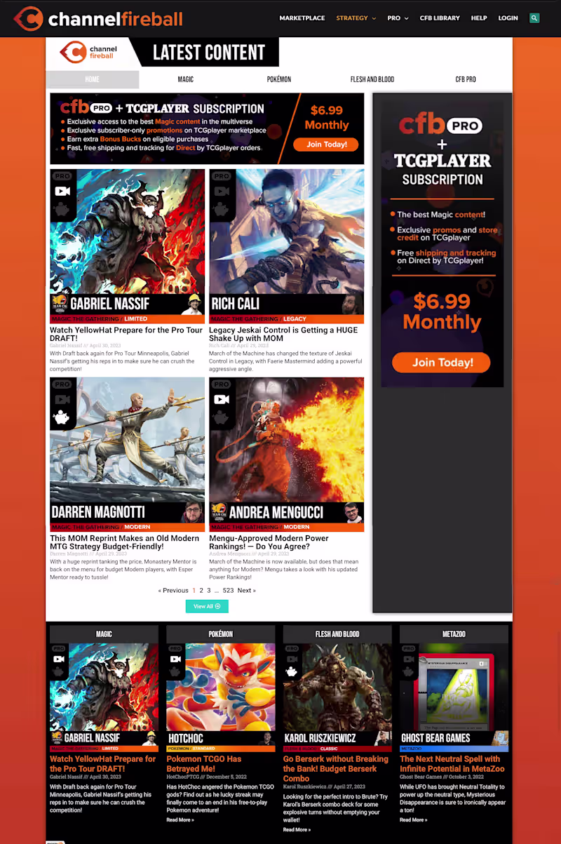 Cover image for Channel Fireball redesigned with speed in mind