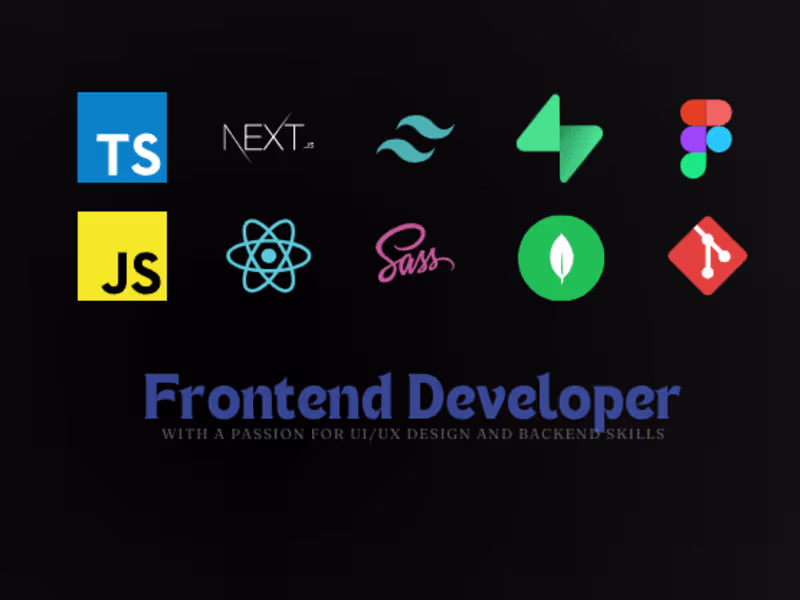 Cover image for Frontend Development: Developing seamless, modern web pages.