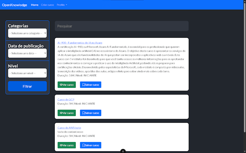 Cover image for OpenKnowlodge - Web Application E-learning