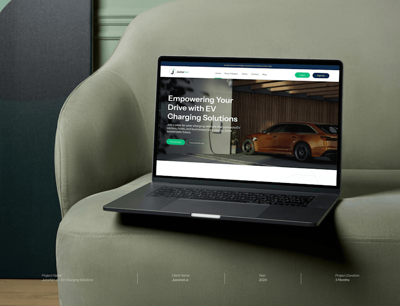 Cover image for Juicenet® | EV Charging Station Website
