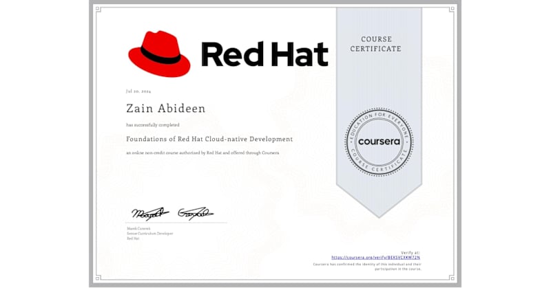 Cover image for Foundations of Red Hat Cloud-native Development