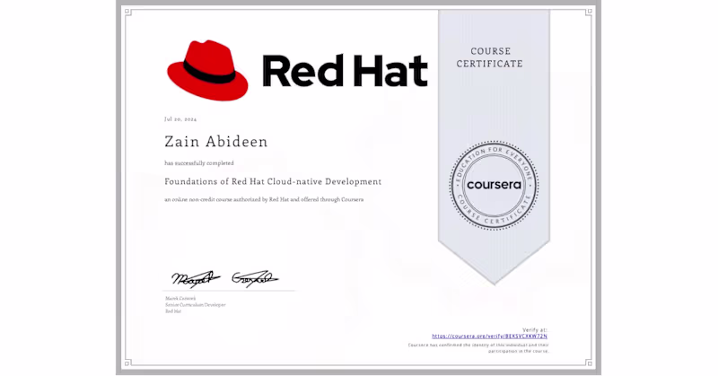 Cover image for Foundations of Red Hat Cloud-native Development