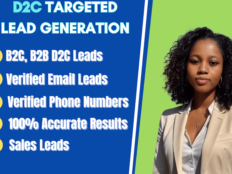 Cover image for I will generate niche targeted email list d2c bulk email list 