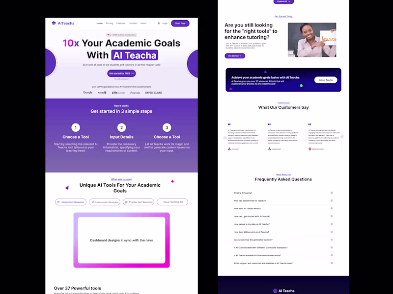 Cover image for Landing page redesign (High user conversion and retention rate)