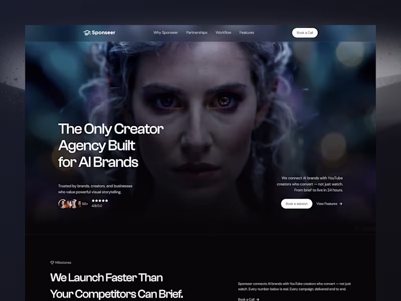 Cover image for AI-Driven Landing Page Development for Sponseer