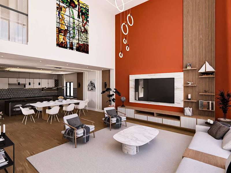 Cover image for architectural design with 3d views and drawings