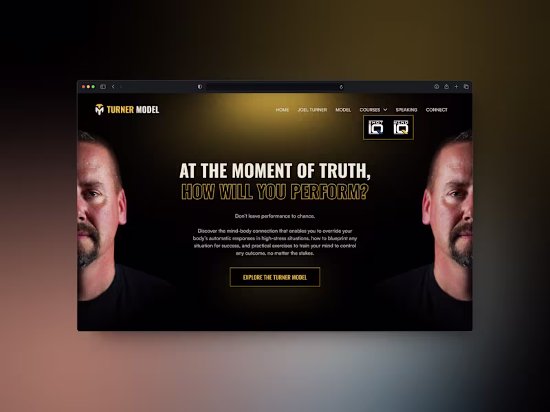 Cover image for Turner Model Brand & Website
