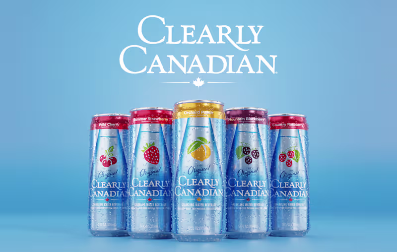Cover image for Clearly Canadian Sparkling Water Cans Animation :: Behance
