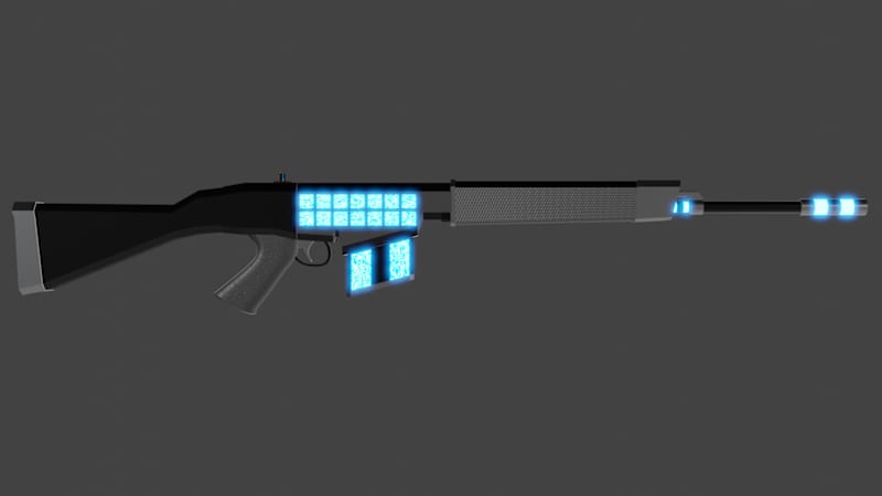 Cover image for ArtStation - Sci-Fi assault rifle: Retributor