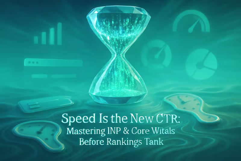 Cover image for Speed Is the New CTR: Mastering INP & Core Web Vitals Before Rankings Tank