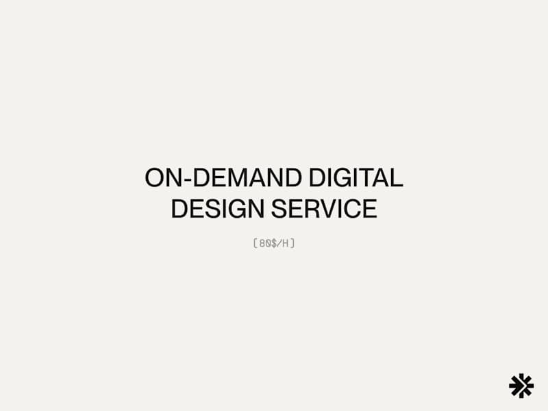 Cover image for On-Demand Digital Design Service