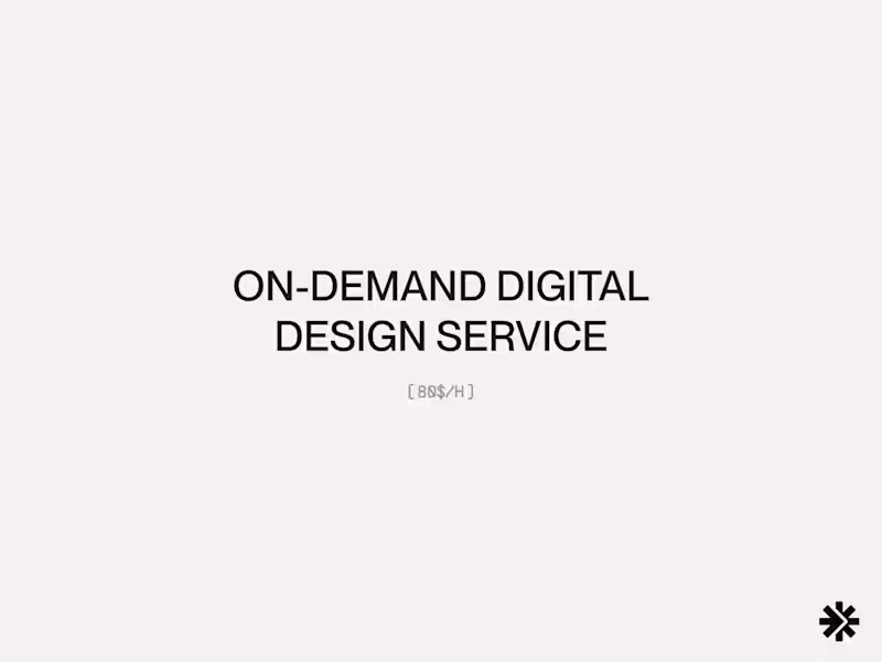 Cover image for On-Demand Digital Design Service