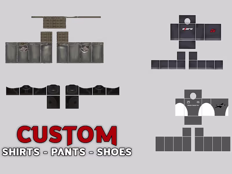 Cover image for I will design custom roblox clothes for cheap price