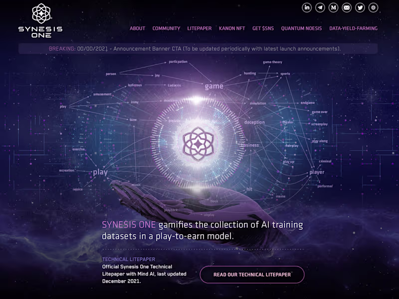 Cover image for Synesis One Website Design
