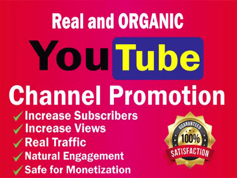 Cover image for I will do organic youtube promotion for channel monetization
