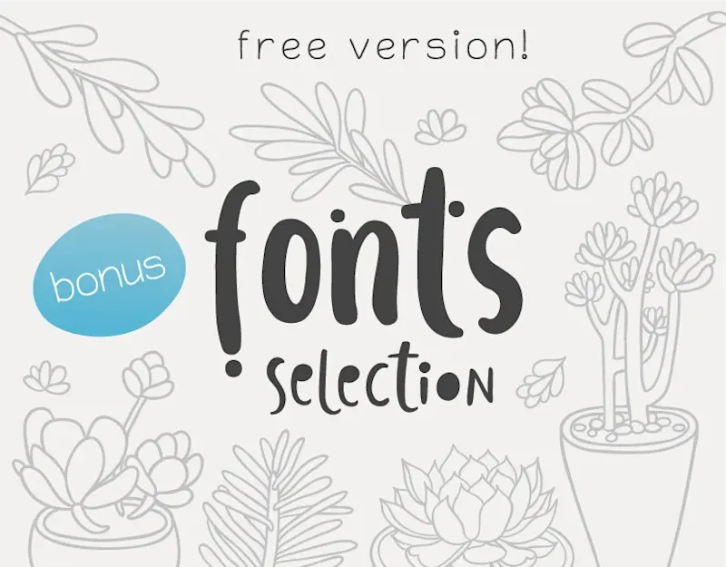 Cover image for 3 FREE FONTS + bonus