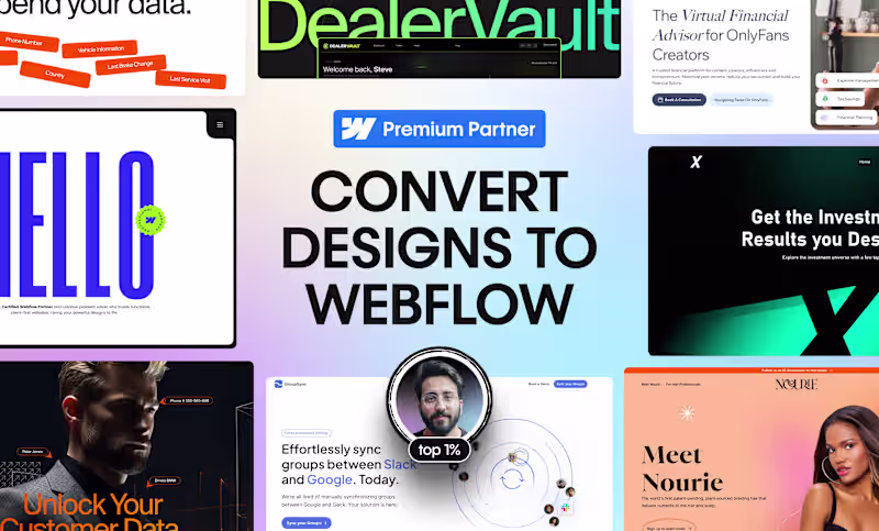 Cover image for Convert Figma designs into Webflow website