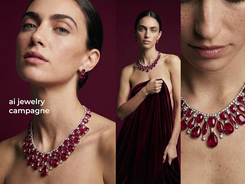 Cover image for Ruby Intensity: AI-Driven Jewelry Campaign
