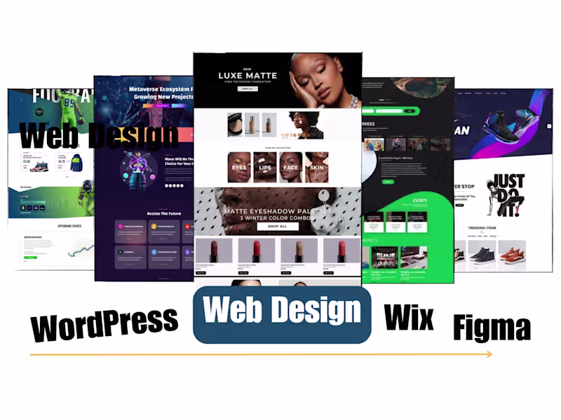 Cover image for Design your business website on WordPress, Wix, Figma & Shopify