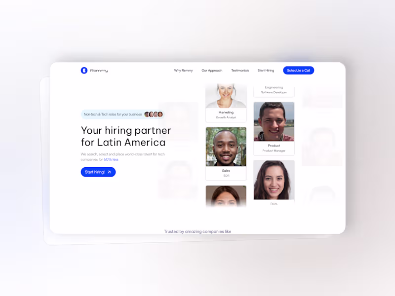 Cover image for Remmy - Your hiring partner for Latin America