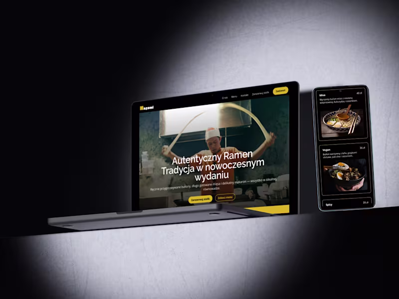 Cover image for Ramen Restaurant Website UX/UI Redesign