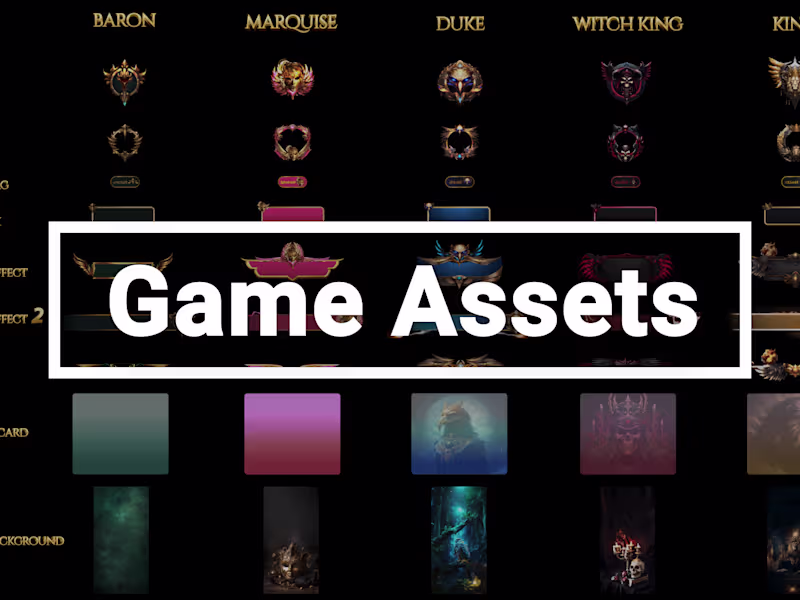 Cover image for Game Assets Design & Visualization