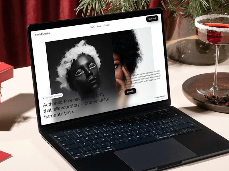 Cover image for Emi's Portraits - Framer Website