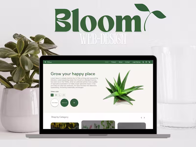 Cover image for Bloom - Web design