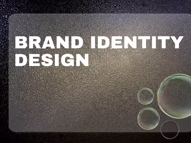 Cover image for Brand identity design 