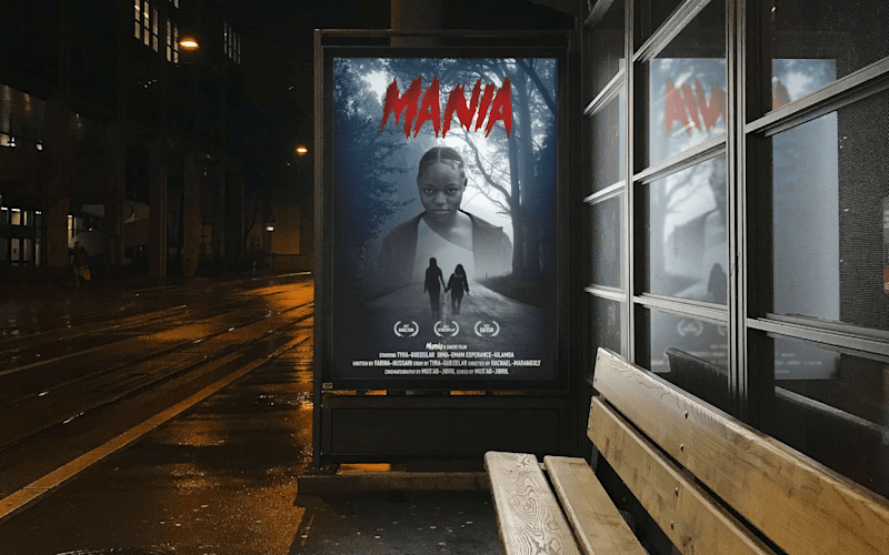 Cover image for Mania (a short film) - Poster Design 