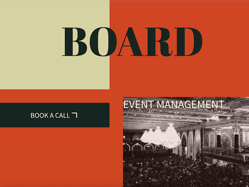 Cover image for Website For a Event Management Company
