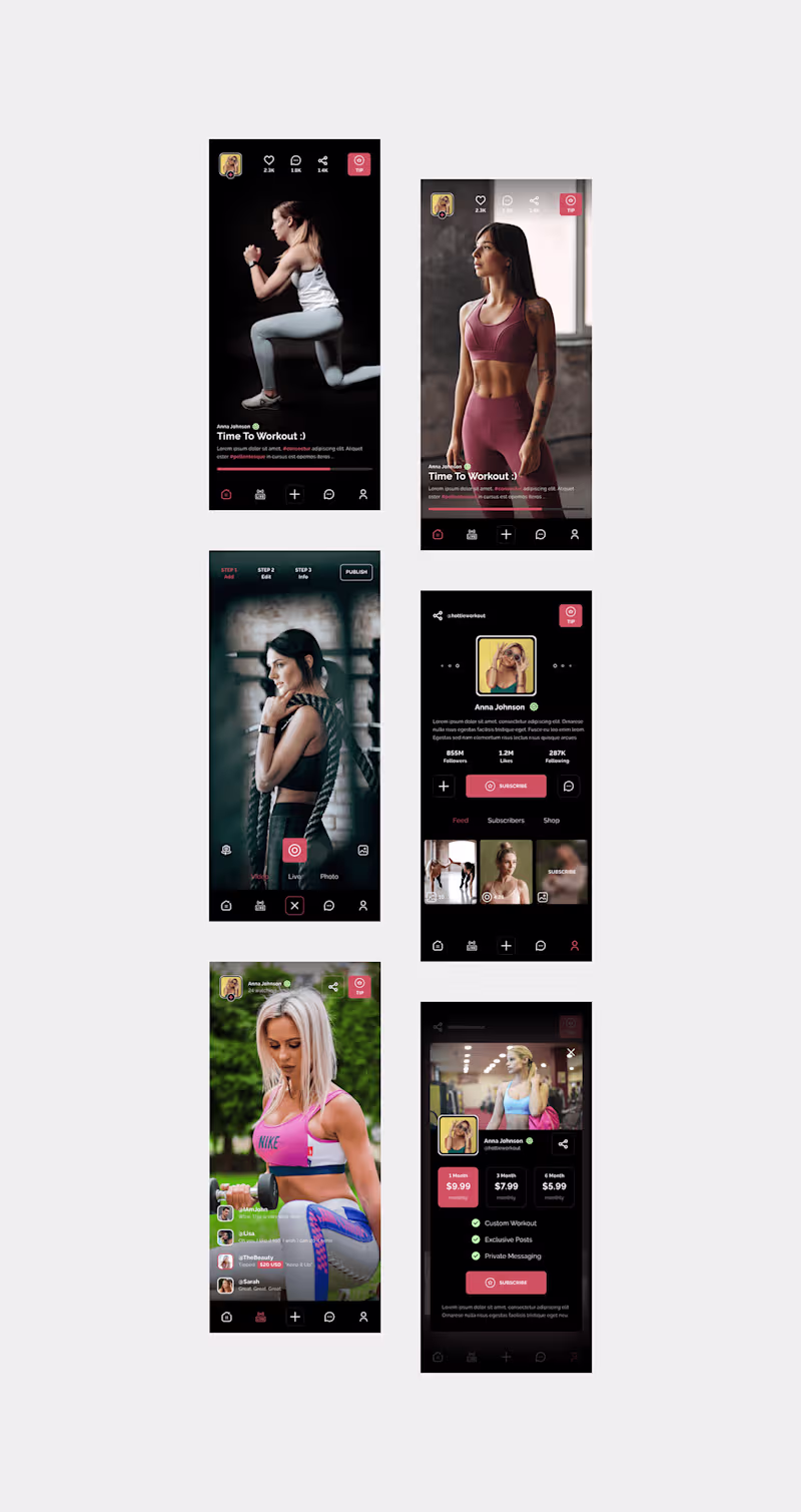 Cover image for Video Viewing App For Fitness Content | Behance :: Behance