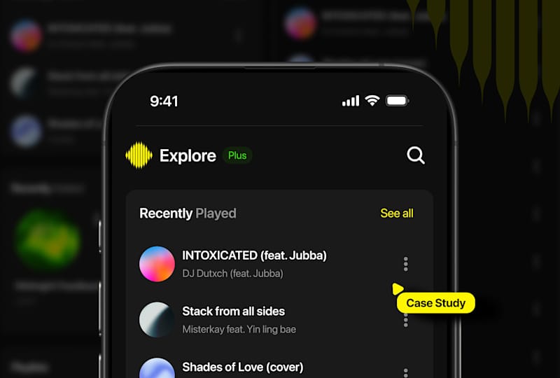 Cover image for WavePlay Music Player - App Design Case study